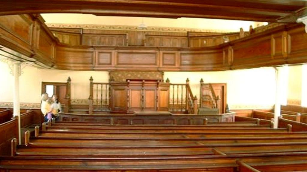 Pew, that's a lot for £3: The chapel, before it was converted PICTURES: SWNS