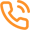 Outgoing phone call icon in orange