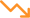 Downwards trend icon orange