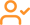 User tick icon in orange