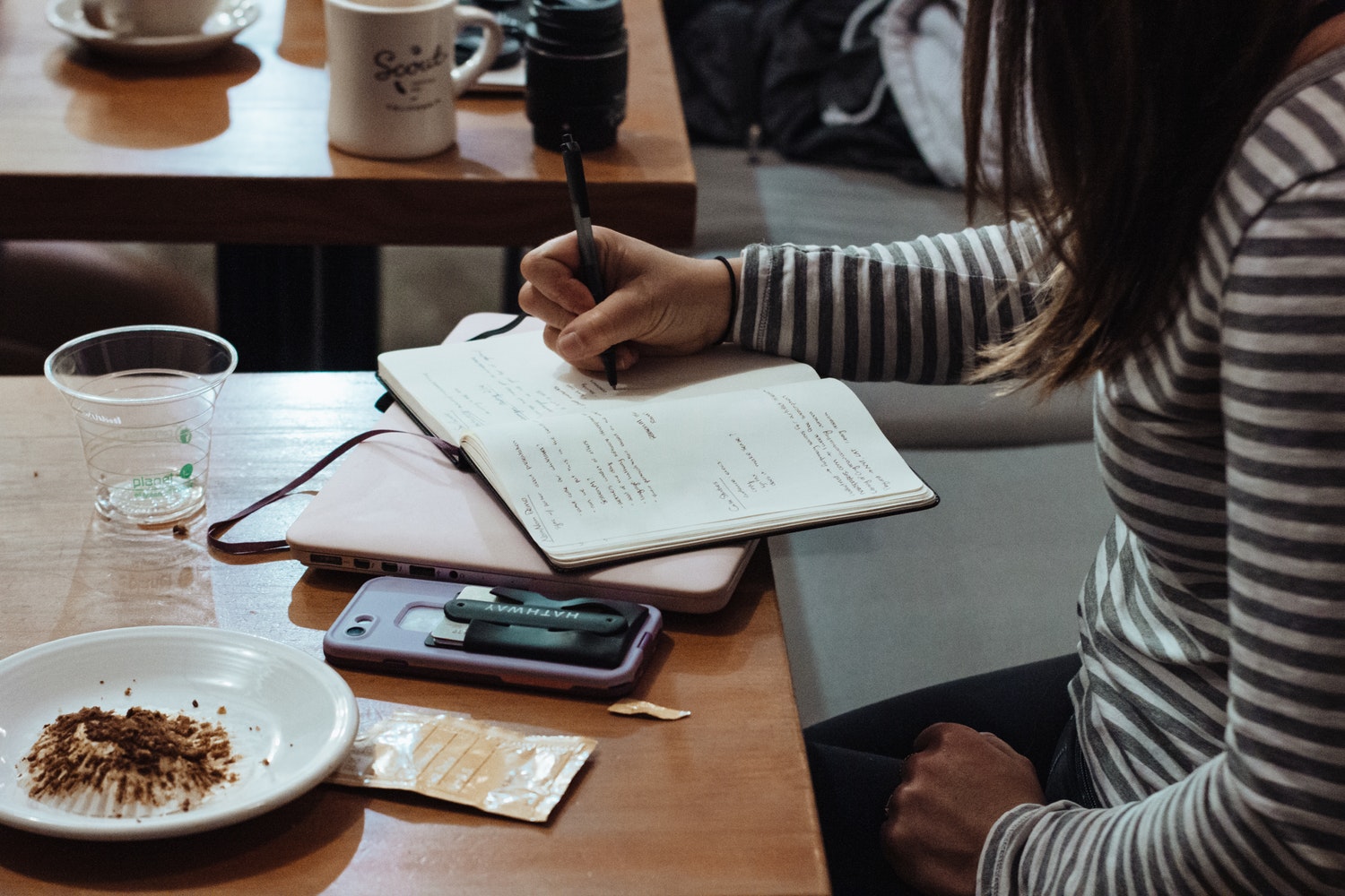 working in a cafe - let go of mum guilt