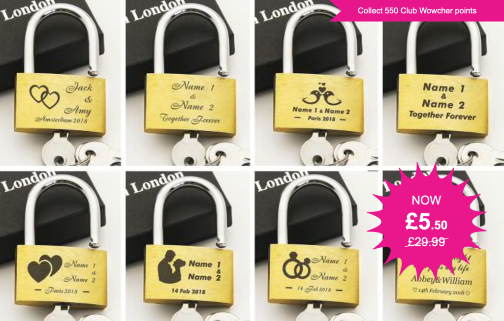engraved padlock