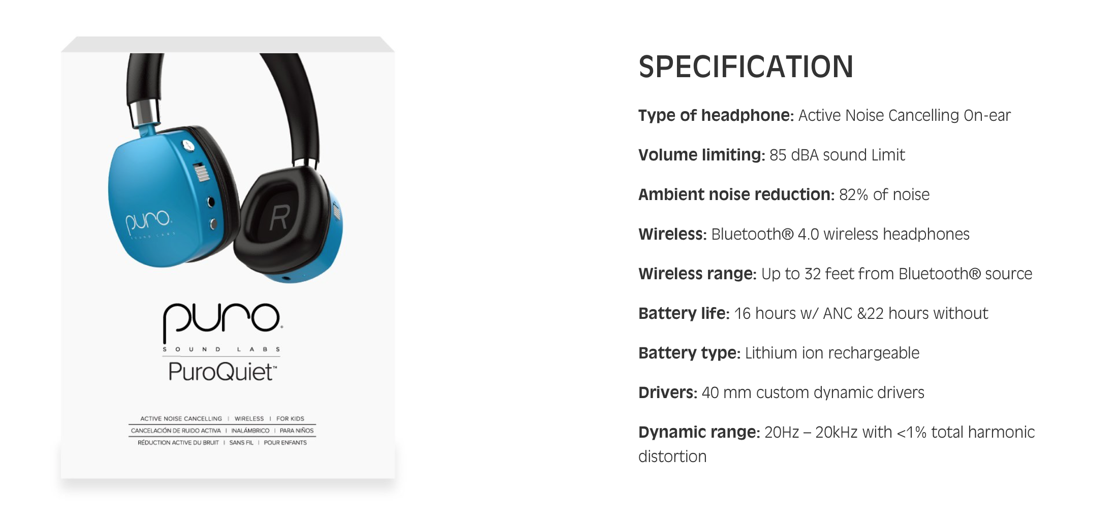 PuroQuiet Headphones