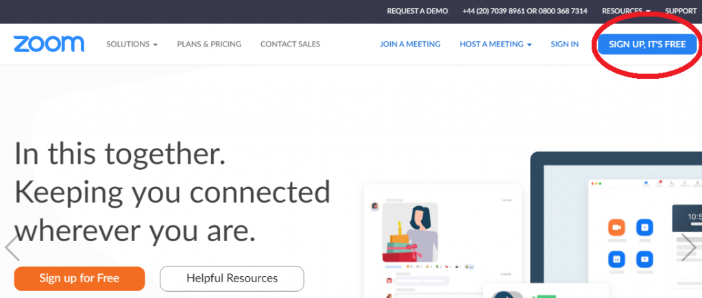 Zoom SIgnup