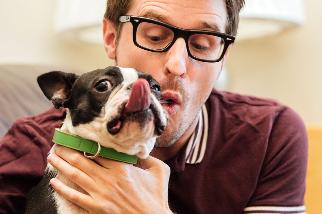 Lee and Bow the dog