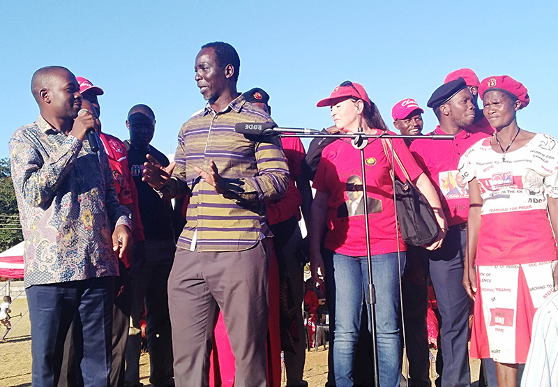 Chamisa ‘breaks fall’ as rally platform collapses