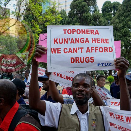 IN PICTURES: Teachers protest demanding US$ pay hike and scrapping of new tax