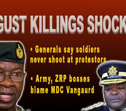 AUGUST 1 MURDER: Military and ZRP bosses deny soldiers shot civilians; say only warning shots fired into the air
