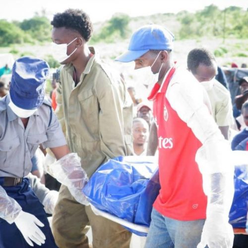 More images of dead miners being retrieved from mine shafts
