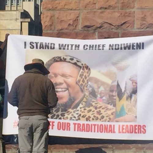 Chief Ndiweni solidarity demo in Bulawayo