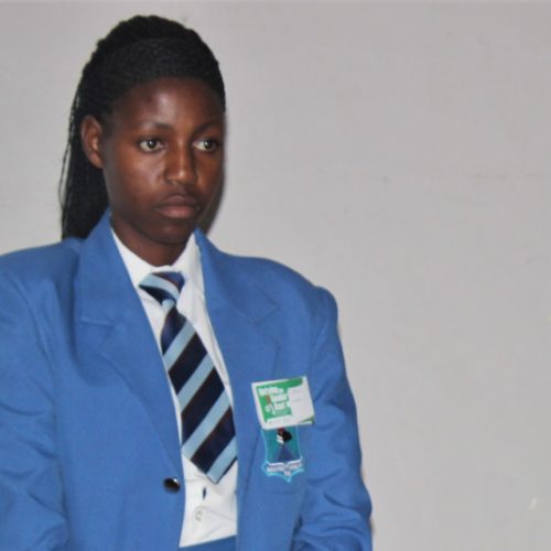 She fell pregnant during school, but has turned her case into an inspiring story