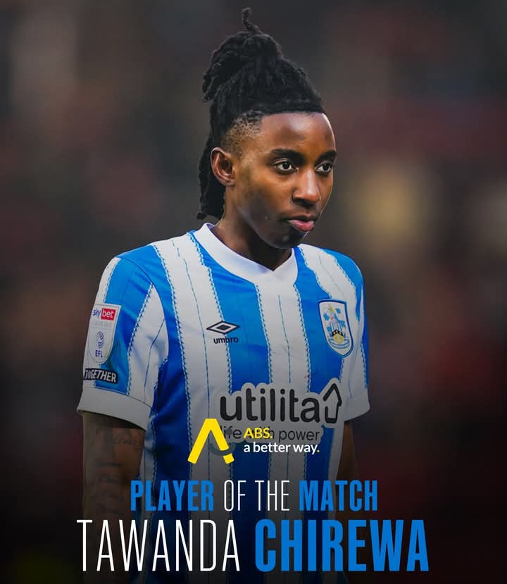 Chirewa scoops another Player of The Match award for Huddersfield in Yorkshire Derby