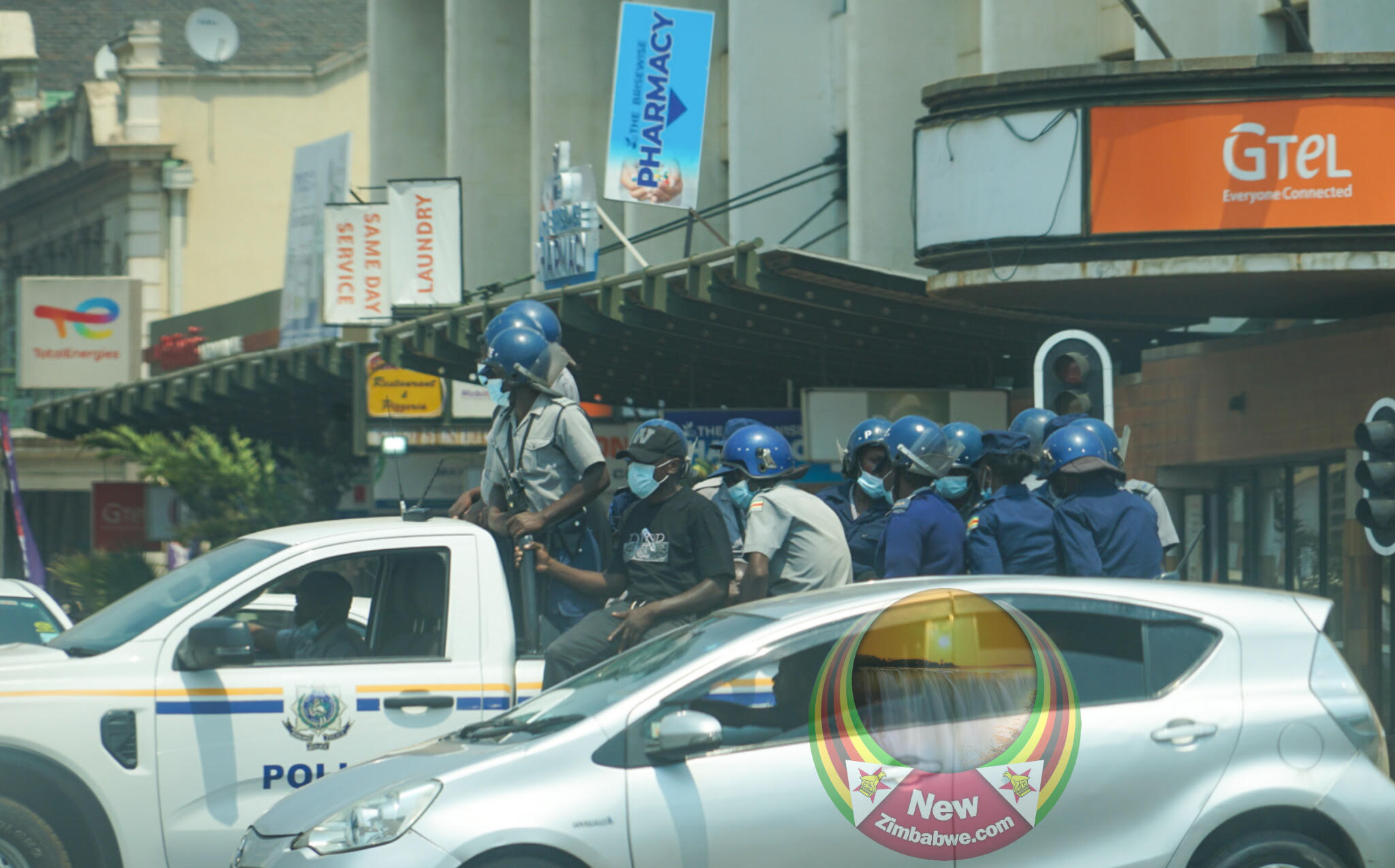 In Pictures: Heavy police presence in Harare amid Geza’s planned anti-govt protests