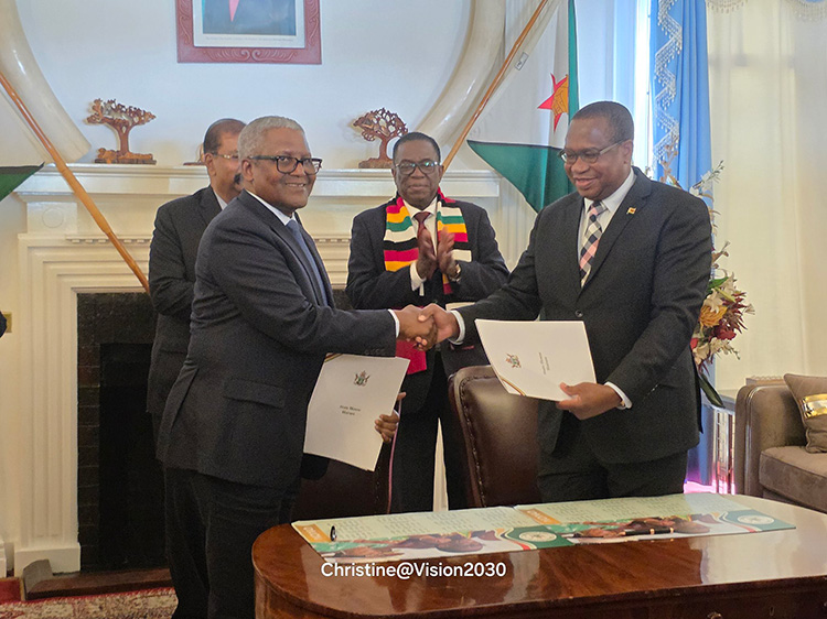 Dangote returns to Zimbabwe after a decade, says he sees transparency now – pledges US$1 billion investment