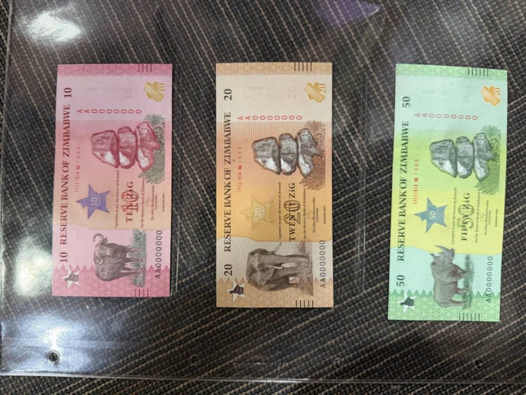 RBZ unveils new ZWG notes to start circulating April 7