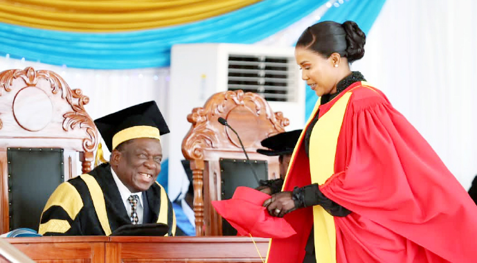 VP Chiwenga’s wife Miniyothabo earns doctorate as 7,888 graduate at MSU