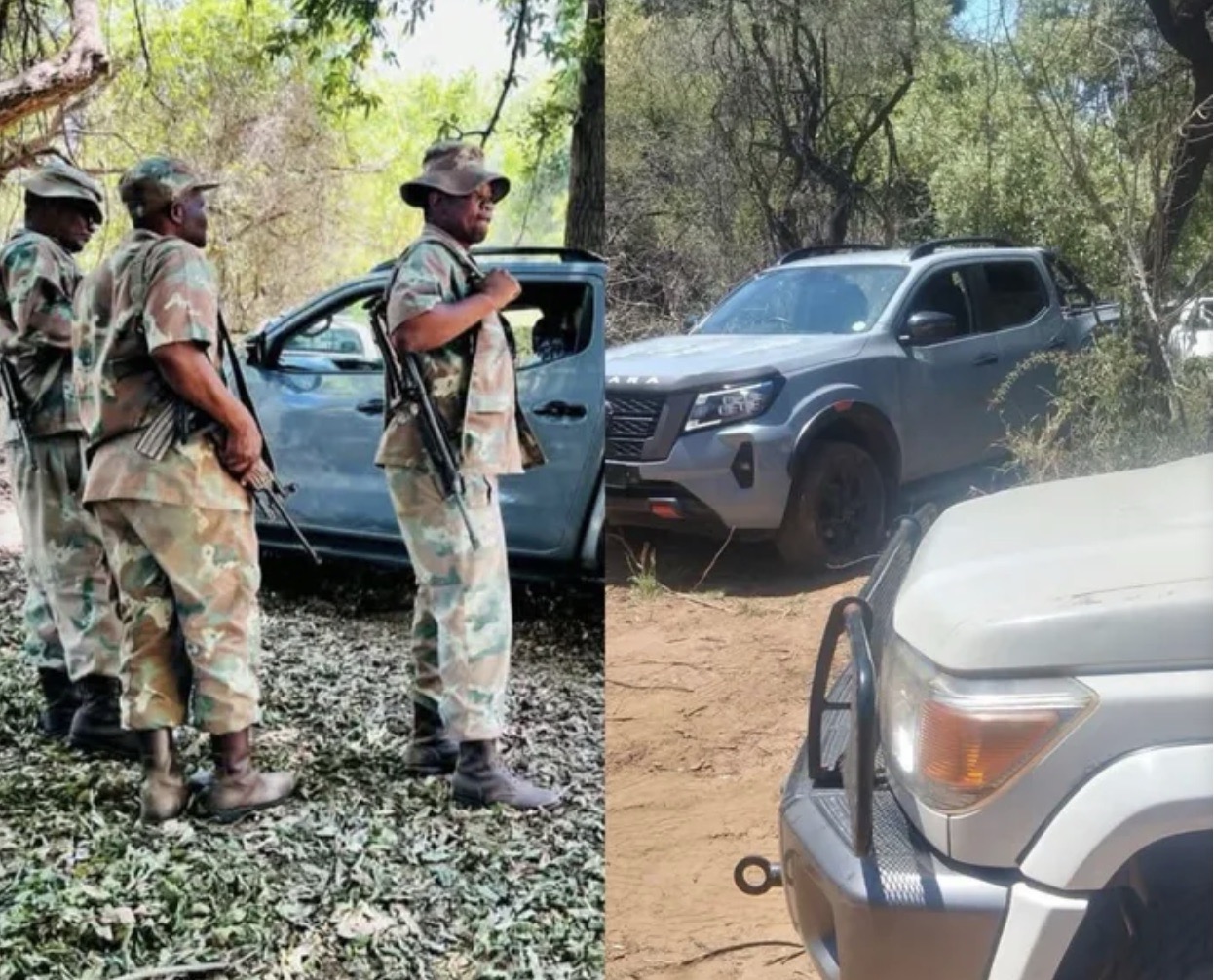Three stolen luxury vehicles worth R2.2 million recovered during SANDF border operations in Musina