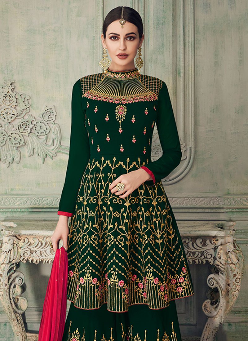 sharara frock design