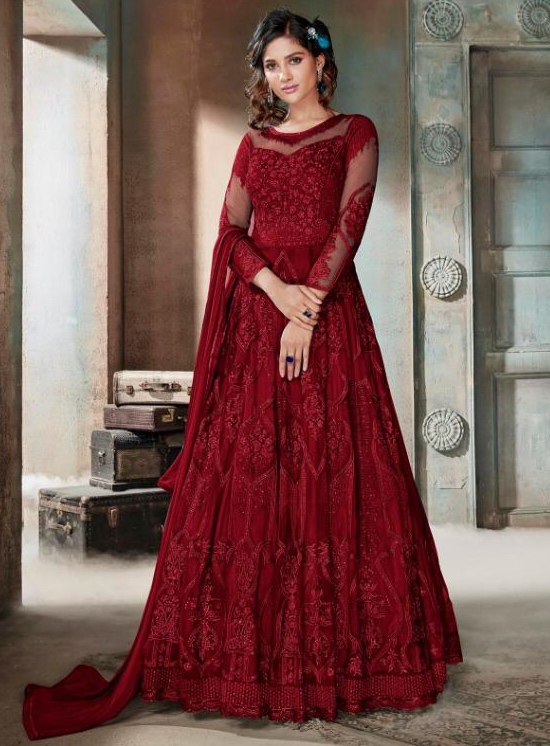 floor length suits design