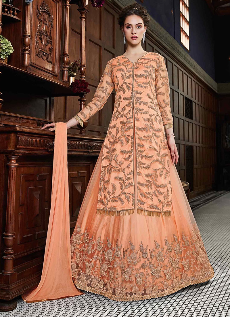 jacket style lehengas