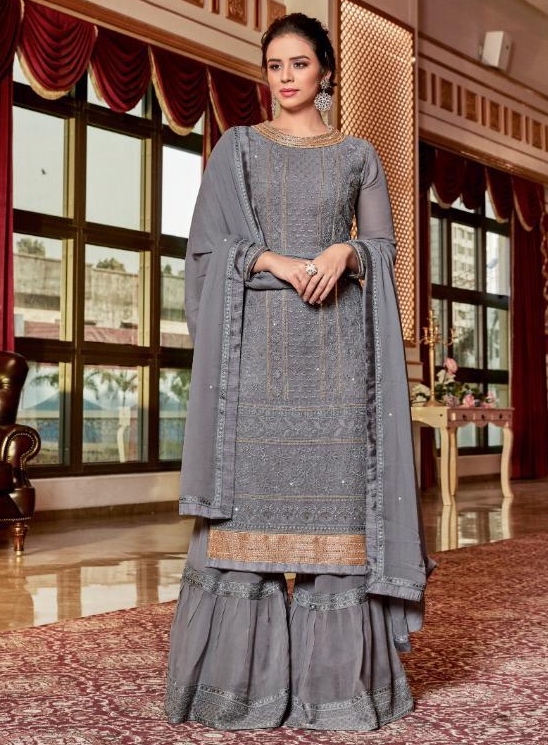 simple sharara suit
