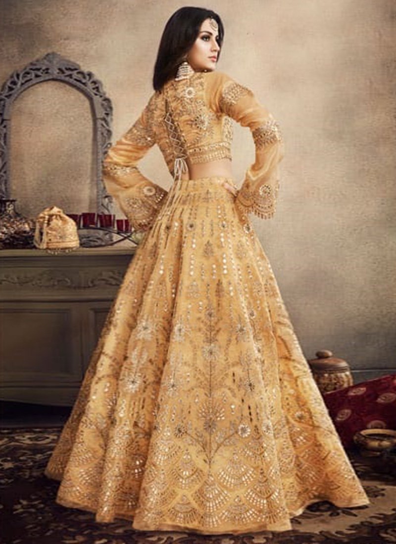Peach Umbrella Designer Lehenga Choli Lehengas Designer Collection