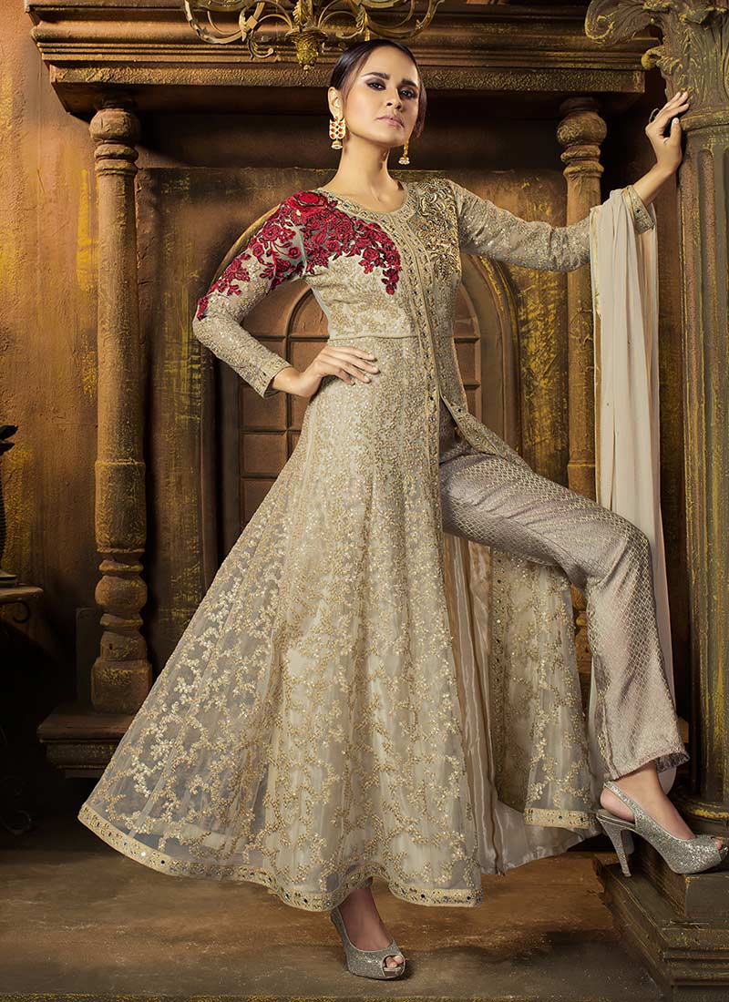 front slit anarkali