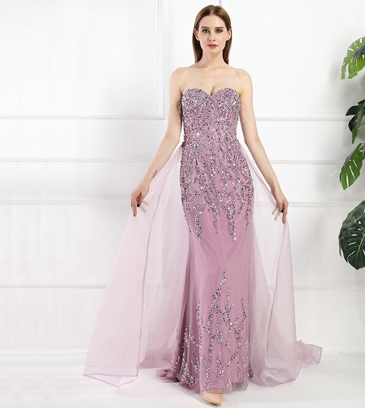 silk patterned dress