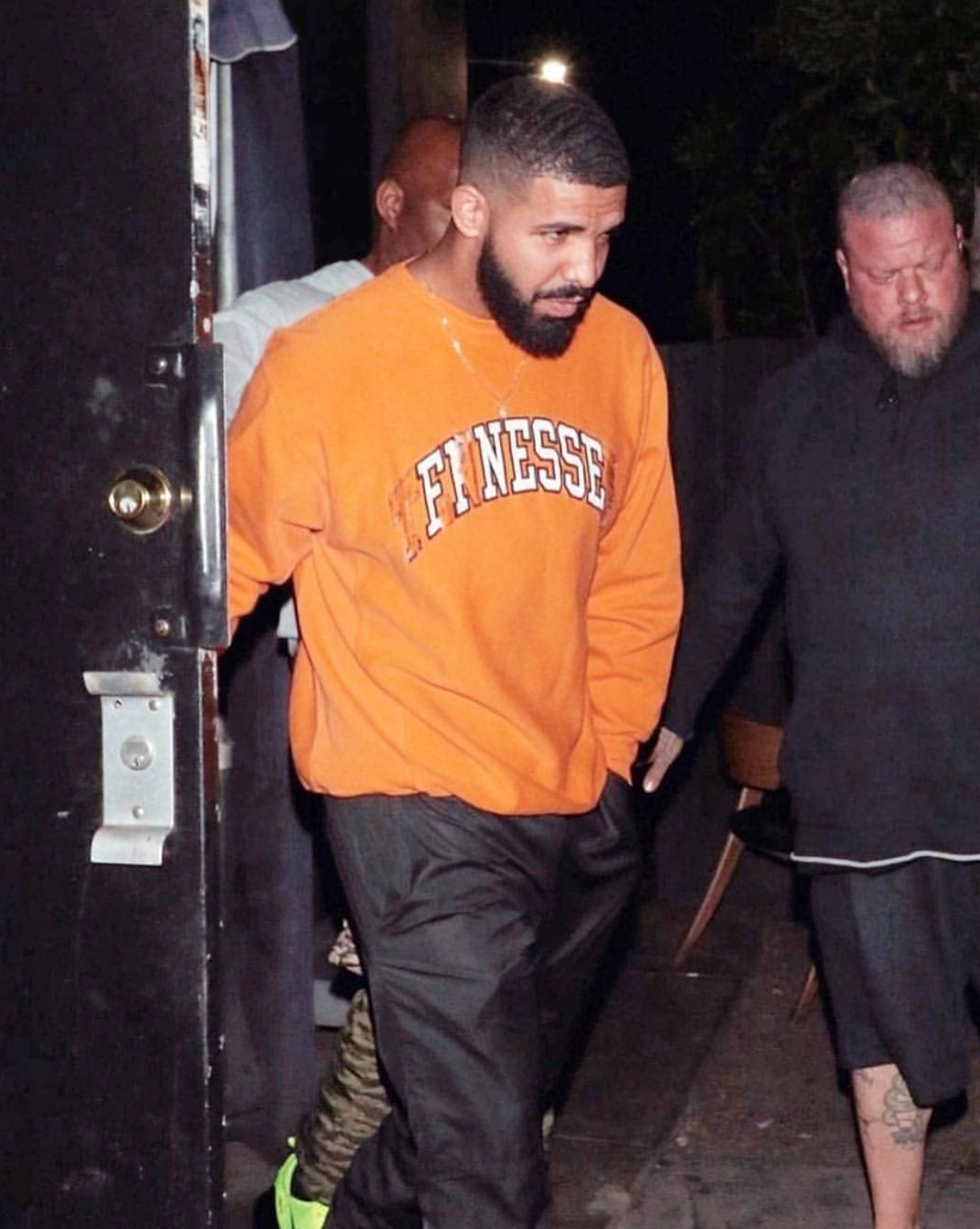 SPOTTED: Drake Parties in Orange âFinesseâ Sweatshirt & Black Track Pants â PAUSE Online | Men's 