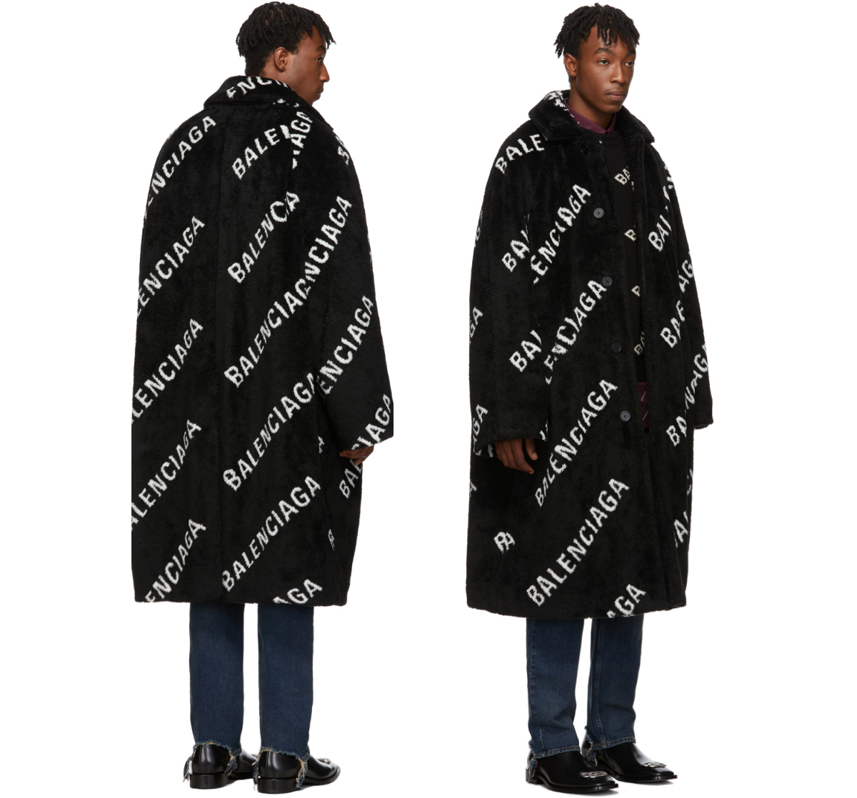 balenciaga coat logo