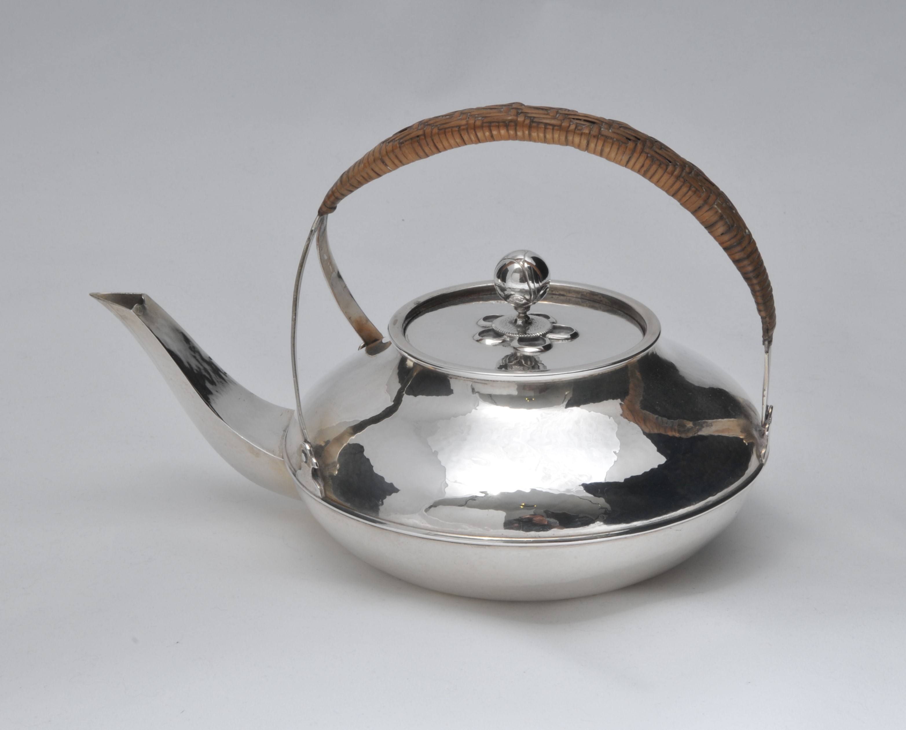 Liberty & Co silver tea pot The Pear Tree Collection