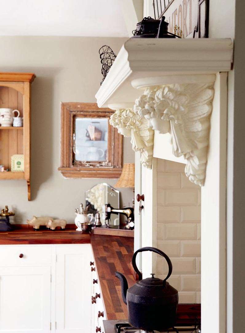 Stove detail in Victorian Edwardian home