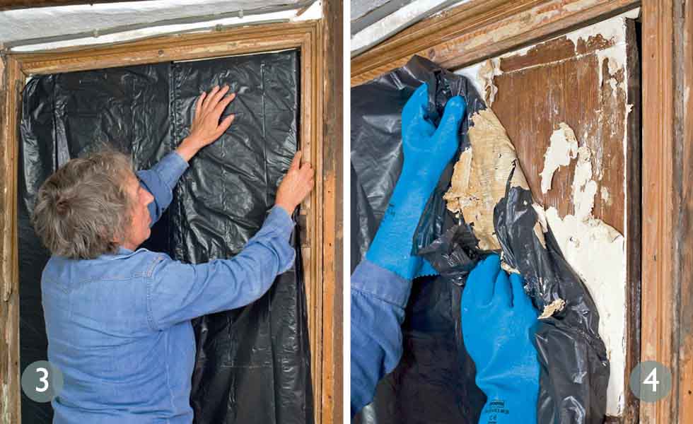 How to strip paint from a wood door Period Living