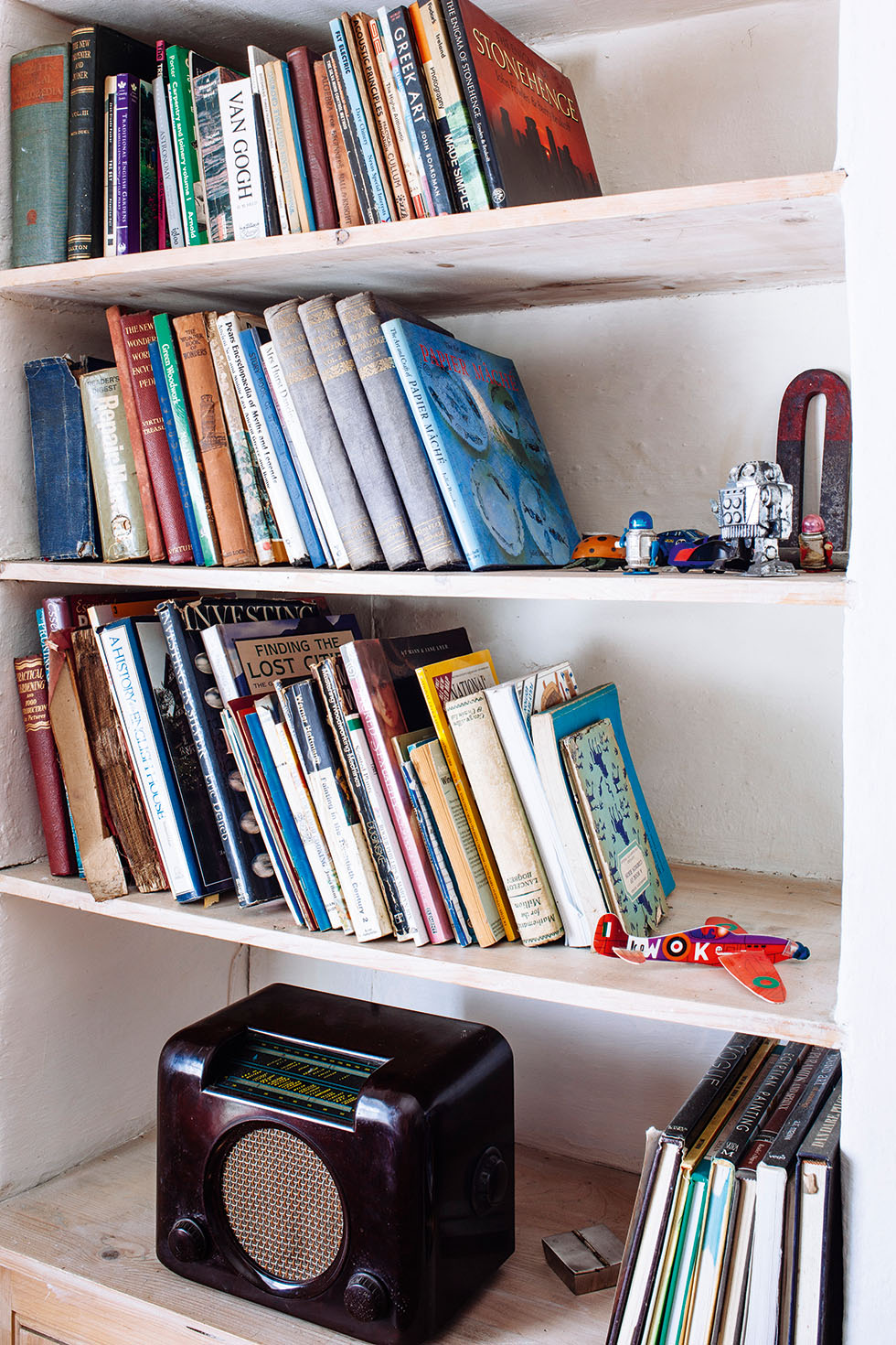 Bookcase in Irish stone cottage