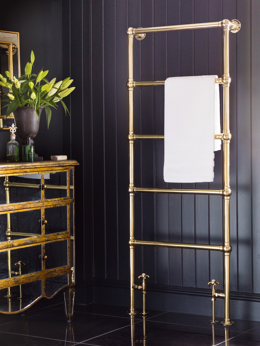 Heated towel rail from Catchpole & Rye
