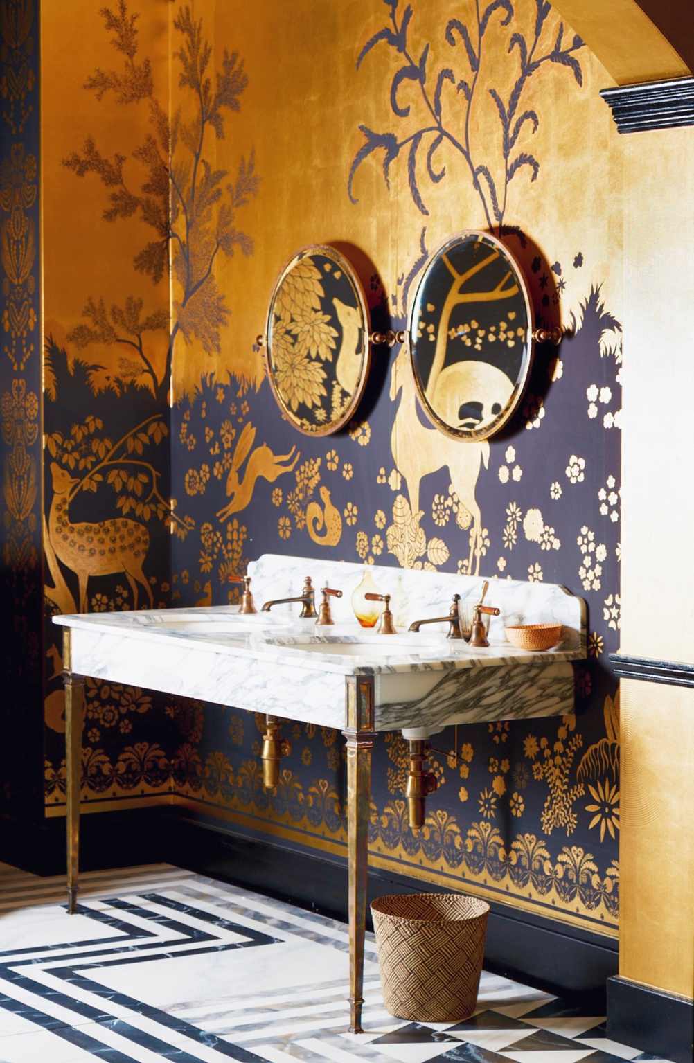 Double Hebdern vanity basin unit from Drummonds