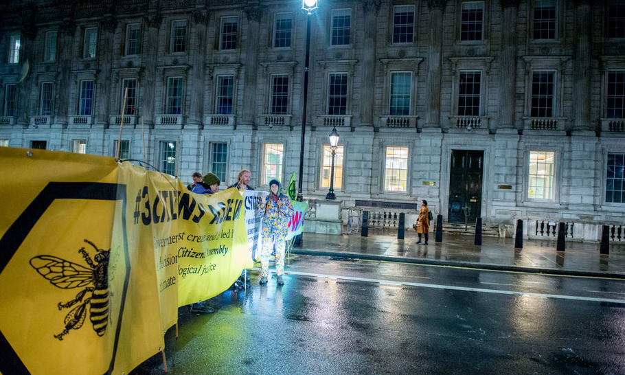 Surrounded by Extinction Rebellion in Whitehall, Boris invokes Margaret Thatcher