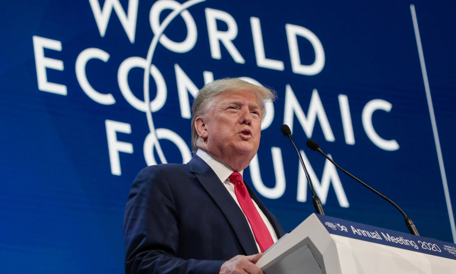 The crowd at Davos must ignore Trump