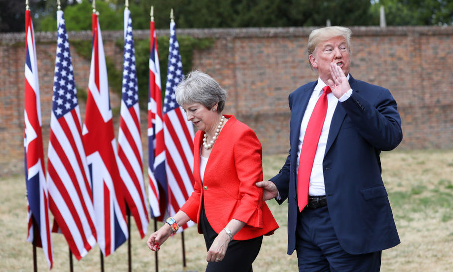 Trump is forcing Mrs May to make up her mind: whose side is Britain on?