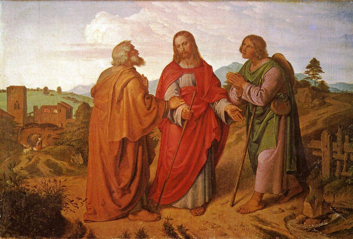 Joseph%20von%20F%C3%BChrich%20(1800-1876)%2C%20Der%20Gang%20nach%20Emmaus%20(%C3%B3leo%20sobre%20tela%2C%201837)%2C%20Kunsthalle%20Bremen%2C%20Alemanha.