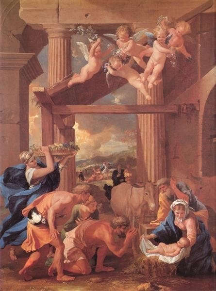 Nicolas%20Poussin%20(1594-1665)%2C%20A%20adora%C3%A7%C3%A3o%20dos%20pastores%20(1633-1634%2C%20pintura%20a%20%C3%B3leo)%2C%20The%20National%20Gallery%2C%20Londres.