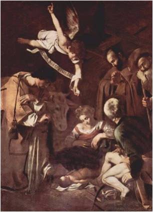 Caravaggio%2C%20A%20Natividade%20com%20S%C3%A3o%20Francisco%20e%20S%C3%A3o%20Louren%C3%A7o%2C%201609.%20Este%20quadro%20foi%20roubado%20do%20orat%C3%B3rio%20de%20San%20Lorenzo%20em%20Palermo%20no%20ano%201969%2C%20e%20continua%20por%20encontrar.