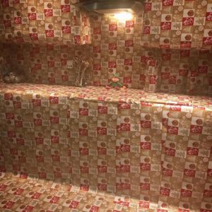 Woman left furious after husband wraps entire kitchen for Christmas