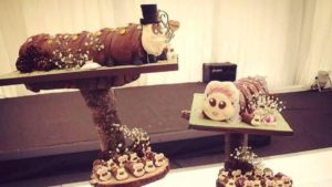 Bride’s incredible Colin the Caterpillar wedding cake goes viral