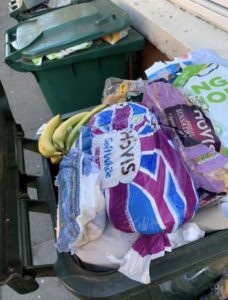 Councillor shares photos of fresh food overflowing from bins after panic-buying