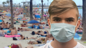 Holidaymakers will have to wear a face mask on the beach in Spain this summer