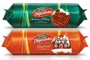 McVitie’s is launching Christmas Pudding and Gingerbread chocolate digestives