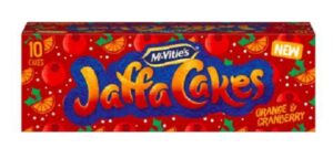 McVitie’s is selling orange and cranberry Jaffa Cakes as part of its Christmas range