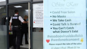 Beauty salon that put up posters saying coronavirus doesn’t exist to ‘stay open in lockdown’