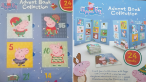 Aldi is doing a Peppa Pig advent calendar with 24 books for Christmas this year